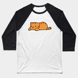 Orange Chub Cat Baseball T-Shirt